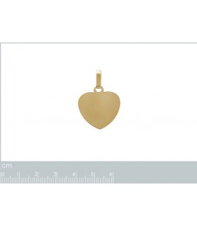 Pendentif Cœur plaqué or 750 3 MIC