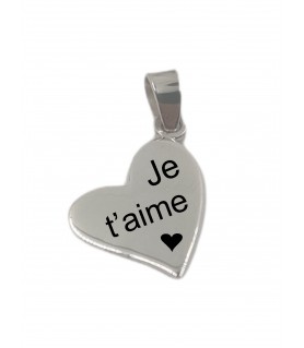 Pendentif cœur en biais