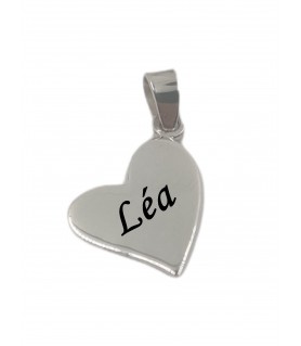 Pendentif cœur en biais