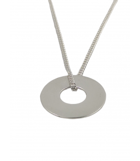 Pendentif rond percé argent 925