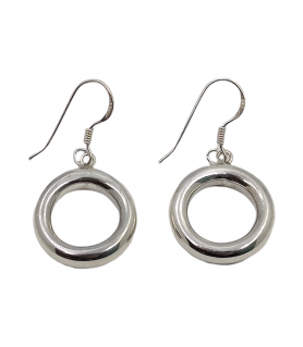 Boucles d'oreilles rond argent 925