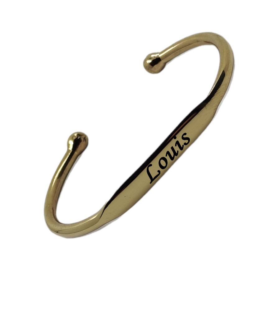 Bracelet Enfant Vintage Plaqué Or Avec Perle - Création France N4149, Longueur 17-18 Cm