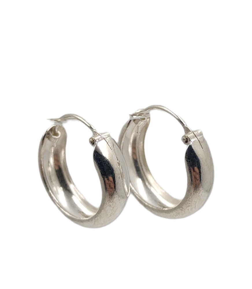 Boucles d'oreilles anneau argent 925