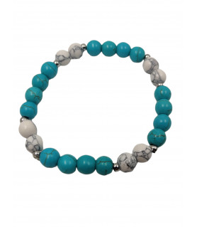 Bracelet pierre naturelle howlite