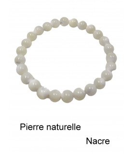 Bracelet en Nacre naturelle