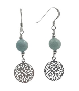 Boucles d'oreilles en Amazonite argent 925