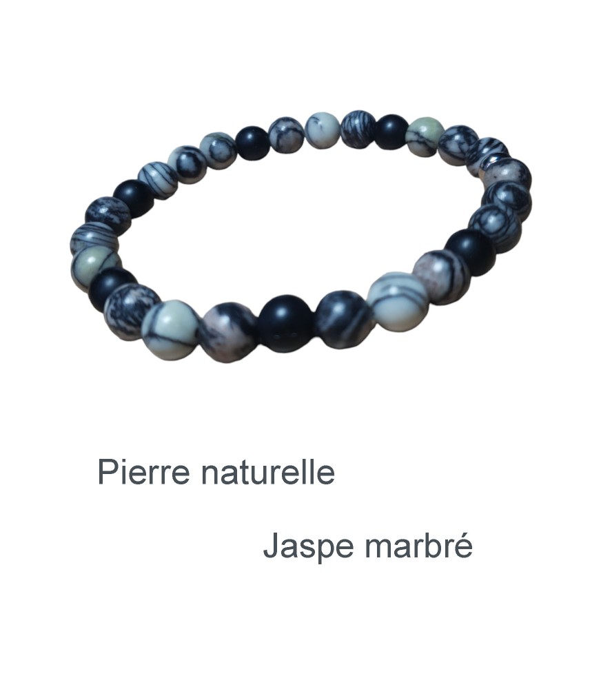 Bracelets en Jaspe Marbré