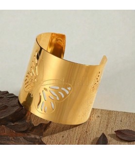 Bracelets manchettes en acier inoxydable 304 pour femmes