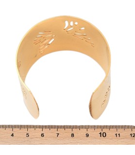 Bracelets manchettes en acier inoxydable 304 pour femmes