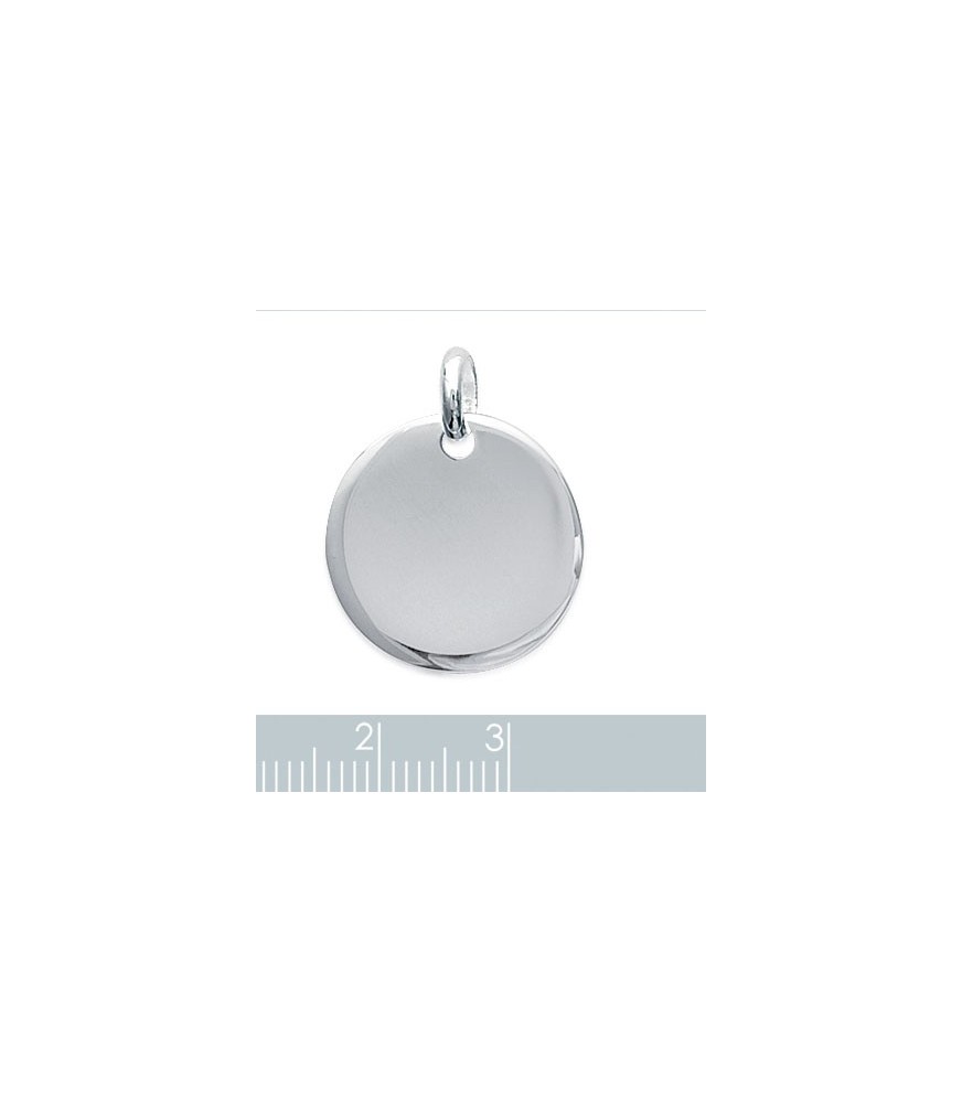 Pendentif médaille ronde de la vierge